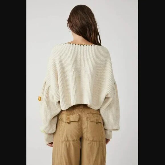 Free People Dahlia Crochet Pullover - Picture 3 of 10